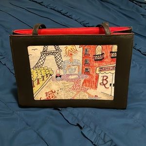 Beaded purse with Paris front